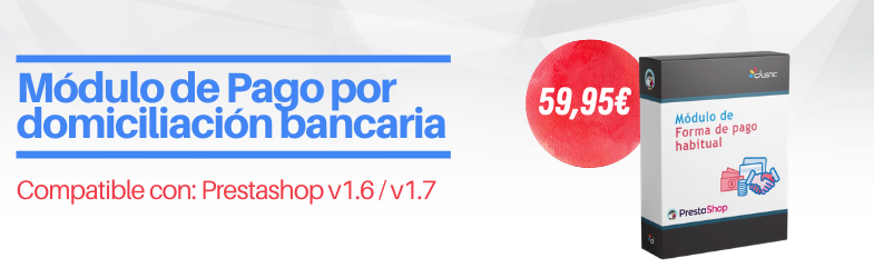 Nuevo módulo de Pago por domiciliación bancaria